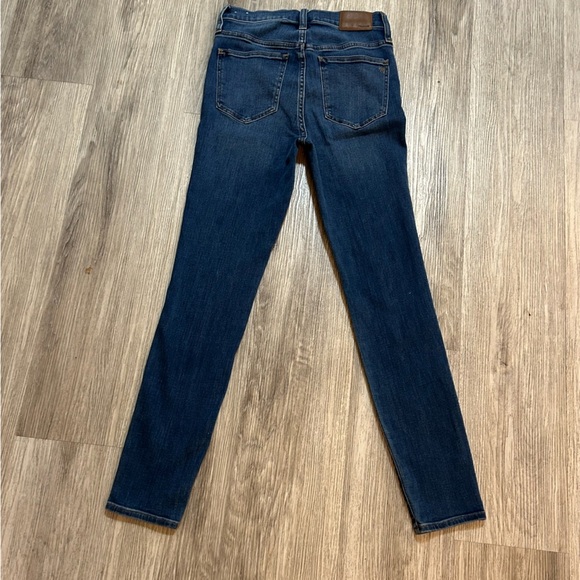 Madewell Women's 10” High Rise Roadtripper Dark Blue Skinny Jeans - Picture 5 of 8